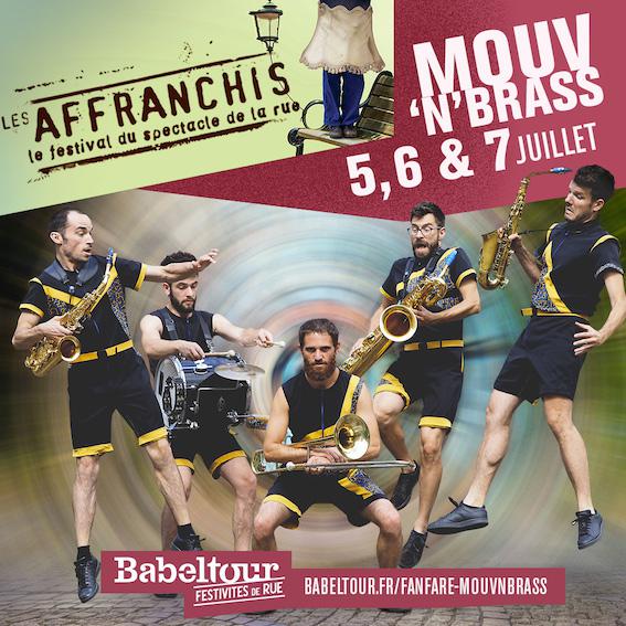 Fanfare arts de la rue Mouv'n'Brass festival Les Affranchis, La Flèche 2024